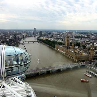 View over Westminster from the London Eye
