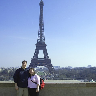 The Eiffel Tower as seen from Trocadero