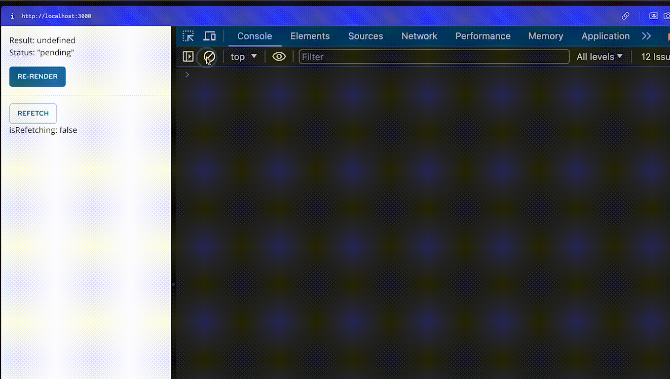 Animated demo after stabilizing the useExperiment return value